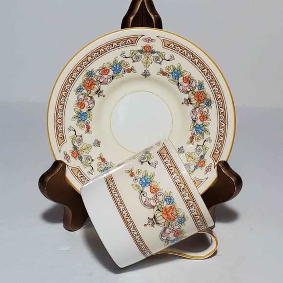 Aynsley Demitasse (Small) Cup and Saucer Devonshire Vintage - Picture 4 of 10